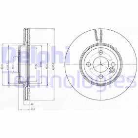 Achetez des Disque de frein DELPHI BG4184 à prix pour 106,68 €