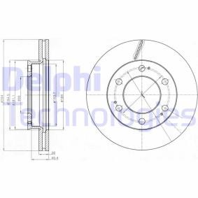 SSANGYONG Bremsscheibe von DELPHI