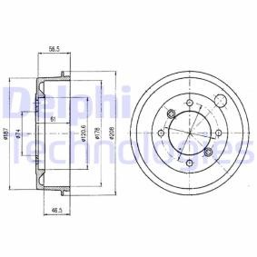 Acquista Tamburo freno da DELPHI BF1 a buon mercato per soli 33,32 €