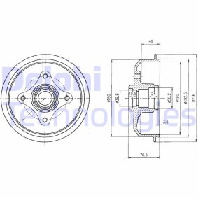 FORD Bremstrommel von DELPHI