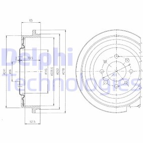 Compre Tambor de travão da DELPHI BF273 a um preço baixo por 41,38 €