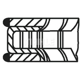 Acquista Kit fasce elastiche da MAHLE ORIGINAL 001 12 N2 a buon mercato per soli 26,62 €