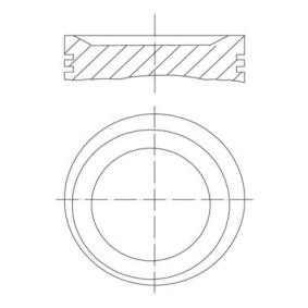Kolben 011 75 00 ISUZU KB von MAHLE ORIGINAL