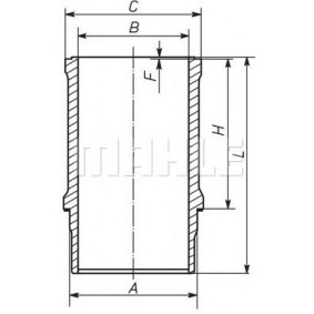 Köp Cylinderfoder av MAHLE ORIGINAL 021 WN 26 till det låga priset 530,51 kr