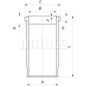 Köp Cylinderfoder av MAHLE ORIGINAL 037 WN 22 till det låga priset 1533,42 kr