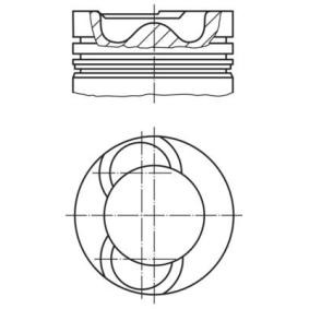 Kolben 213 64 10 DAF von MAHLE ORIGINAL