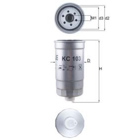 Köp Bränslefilter av MAHLE ORIGINAL KC 103 till det låga priset 140,08 kr