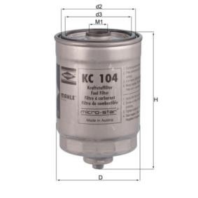 Köp Bränslefilter av MAHLE ORIGINAL KC 104 till det låga priset 322,80 kr