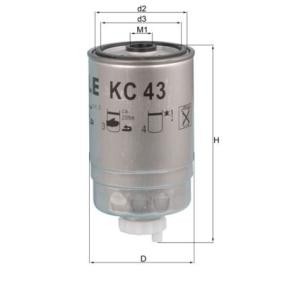 Köp Bränslefilter av MAHLE ORIGINAL KC 43 till det låga priset 163,44 kr