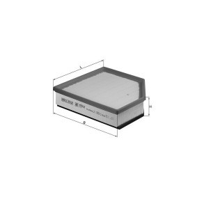 Köp Luftfilter av MAHLE ORIGINAL LX 1593/2 till det låga priset 219,56 kr