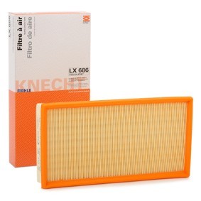 Köp Luftfilter av MAHLE ORIGINAL LX 686 till det låga priset 140,26 kr