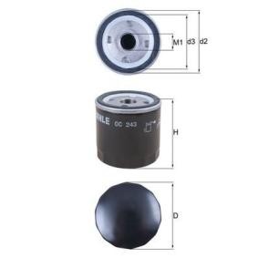 Achetez des Filtre à huile MAHLE ORIGINAL OC 243 à prix pour 16,73 €
