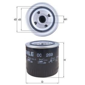 Köp Oljefilter av MAHLE ORIGINAL OC 269 till det låga priset 115,64 kr