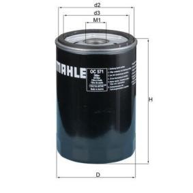 Köp Oljefilter av MAHLE ORIGINAL OC 571 till det låga priset 168,99 kr