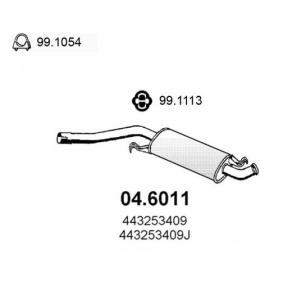 Mittelschalldämpfer 04.6011