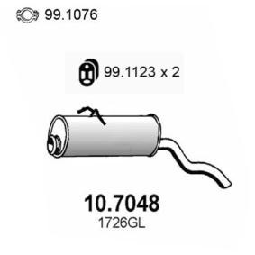 Endschalldämpfer 10.7048 von ASSO günstig für 135,30 € online kaufen