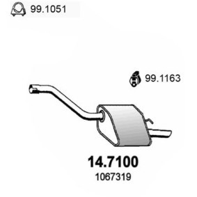Endschalldämpfer 14.7100 von ASSO günstig für 64,22 € online kaufen
