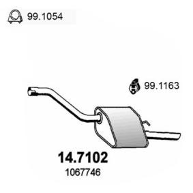 Endschalldämpfer 14.7102 von ASSO günstig für 142,19 € online kaufen