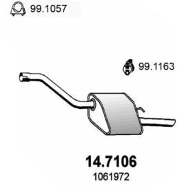 Endschalldämpfer 14.7106 von ASSO günstig für 94,85 € online kaufen