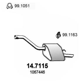 Endschalldämpfer 14.7115 von ASSO günstig für 136,81 € online kaufen