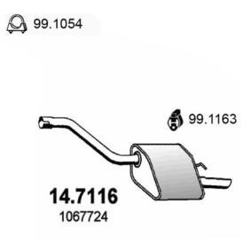 Endschalldämpfer 14.7116 von ASSO günstig für 140,48 € online kaufen