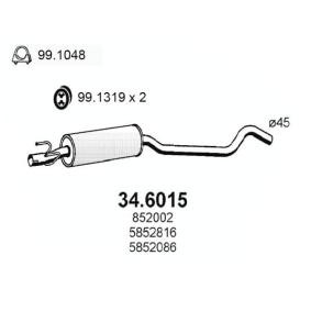 Mittelschalldämpfer 34.6015