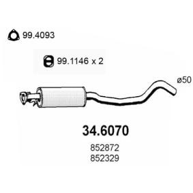 Mittelschalldämpfer 34.6070