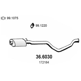 Mittelschalldämpfer 36.6030