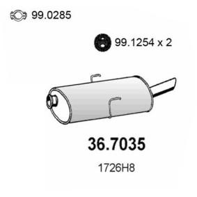 Endschalldämpfer 36.7035 von ASSO günstig für 212,02 € online kaufen