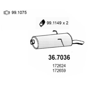 Endschalldämpfer 36.7036