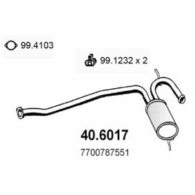 Mittelschalldämpfer 40.6017