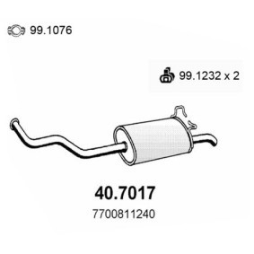 Endschalldämpfer 40.7017