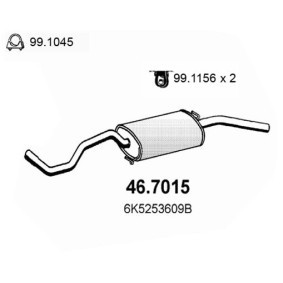 Endschalldämpfer 46.7015 von ASSO günstig für 170,75 € online kaufen