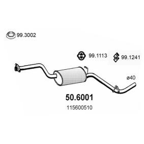 Mittelschalldämpfer von ASSO 50.6001