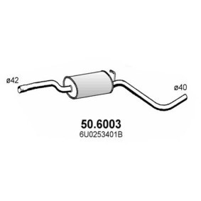 Mittelschalldämpfer von ASSO 50.6003