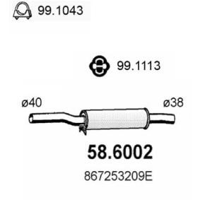Köp Mittenljuddämpare av ASSO 58.6002 till det låga priset 464,80 kr