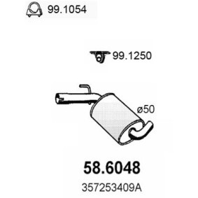Köp Mittenljuddämpare av ASSO 58.6048 till det låga priset 576,72 kr