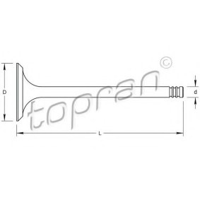 Comprar Válvula de admisión de TOPRAN 108 019 a bajo precio de 9,00 €