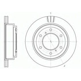 Achetez des Disque de frein SAKURA S6054205 à prix pour 31,10 €
