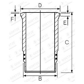 Köp Cylinderfoder av GOETZE ENGINE 14-480230-00 till det låga priset 1723,63 kr