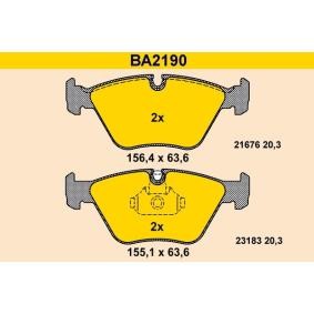 Köp Bromsbelägg av Barum BA2190 till det låga priset 1003,69 kr