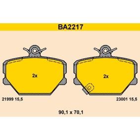 Köp Bromsbelägg av Barum BA2217 till det låga priset 545,27 kr