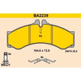 Köp Bromsbelägg av Barum BA2239 till det låga priset 1498,50 kr