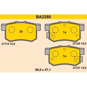 Köp Bromsbelägg av Barum BA2280 till det låga priset 472,77 kr