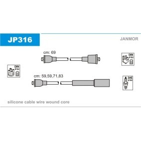 Compre Jogo de cabos de ignição da JANMOR JP316 a um preço baixo por 21,93 €