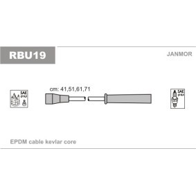 Compre Jogo de cabos de ignição da JANMOR RBU19 a um preço baixo por 21,71 €