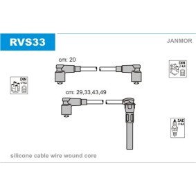 Compre Jogo de cabos de ignição da JANMOR RVS33 a um preço baixo por 36,59 €