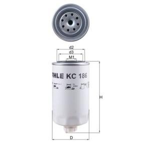 Köp Bränslefilter av MAHLE ORIGINAL KC 186 till det låga priset 160,50 kr