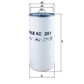 Achetez des Filtre à carburant MAHLE ORIGINAL KC 251 à prix pour 22,59 €