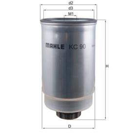 Achetez des Filtre à carburant MAHLE ORIGINAL KC 90 à prix pour 16,76 €